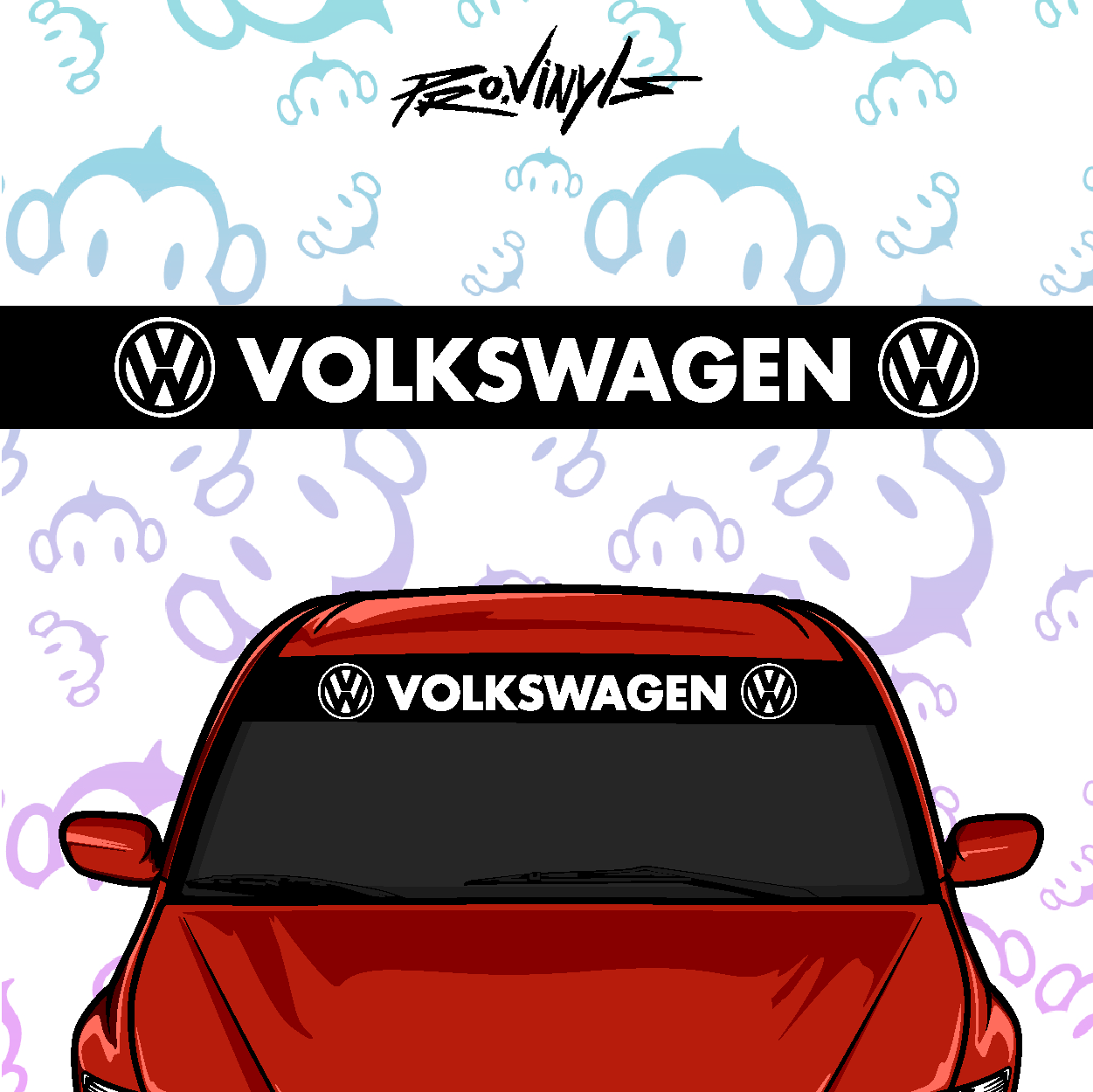 Parasol VOLKSWAGEN LOGOS.