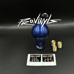 Pomo Resina Ralli Art azul metalico